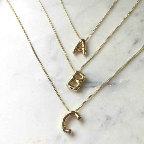 Gold Bubble Charm Necklace - Picture 2 of 6